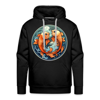 Thumbnail for Men’s Symbol Pisces Premium Hoodie - black