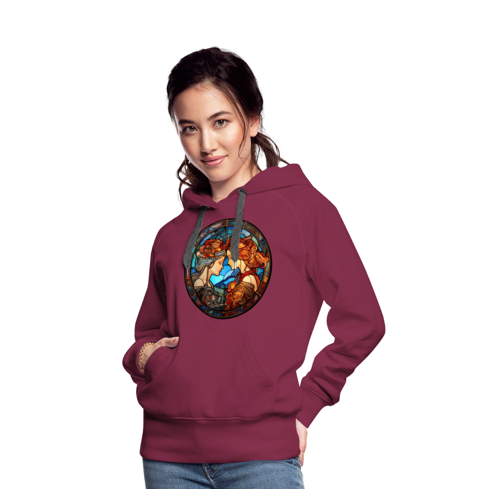 Women’s Mosaic Gemini Premium Hoodie - burgundy