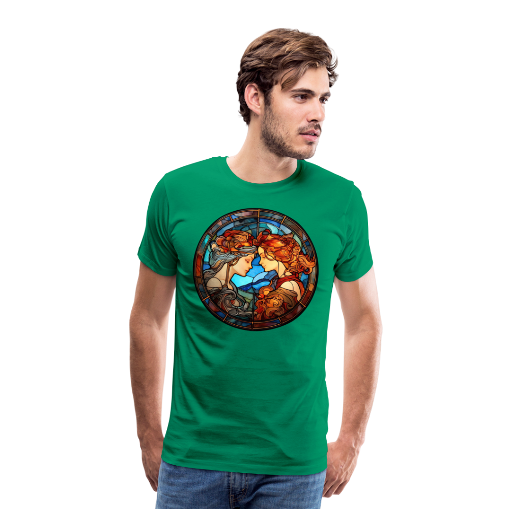 Men's Mosaic Gemini Premium T-Shirt - kelly green