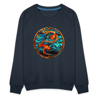 Thumbnail for Women’s Mosaic Pisces Premium Sweatshirt - navy