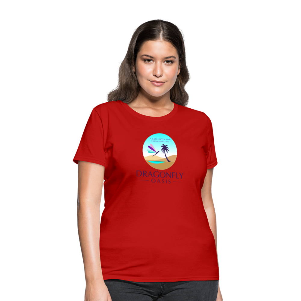 Women's Dragonfly Oasis V.1 Capricorn T-Shirt - red