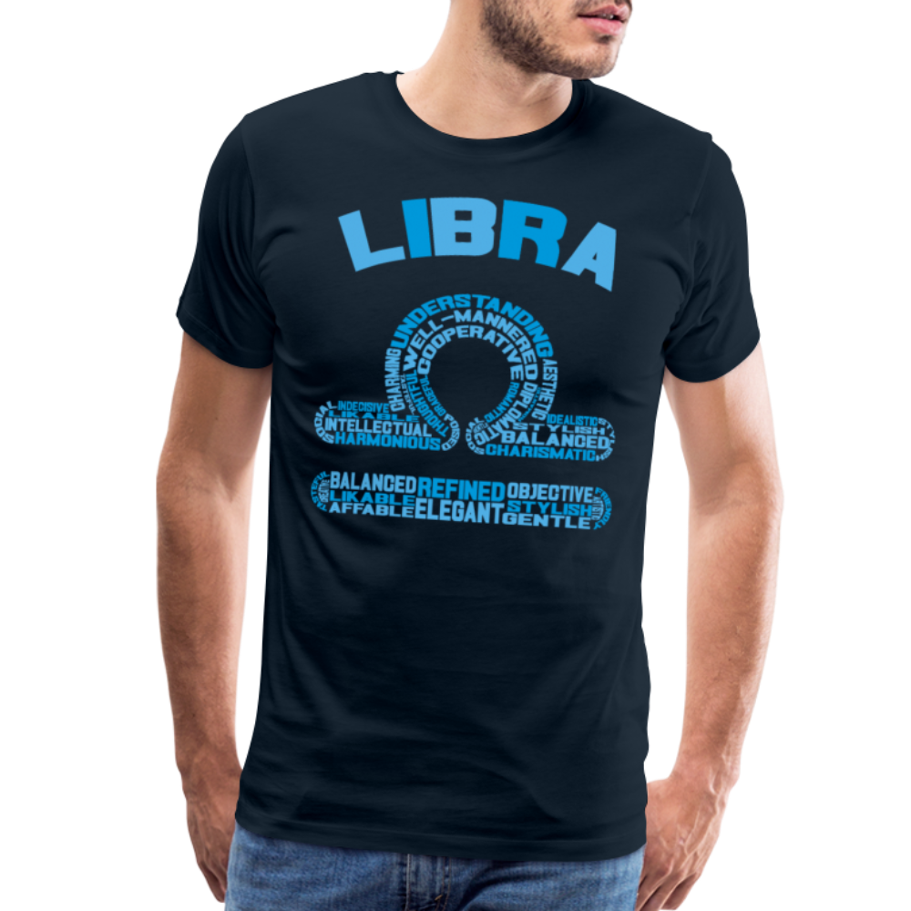 Men's Power Words Libra Premium T-Shirt - deep navy