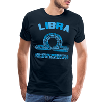 Thumbnail for Men's Power Words Libra Premium T-Shirt - deep navy