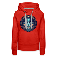 Thumbnail for Women’s Mystic Aquarius Premium Hoodie - red