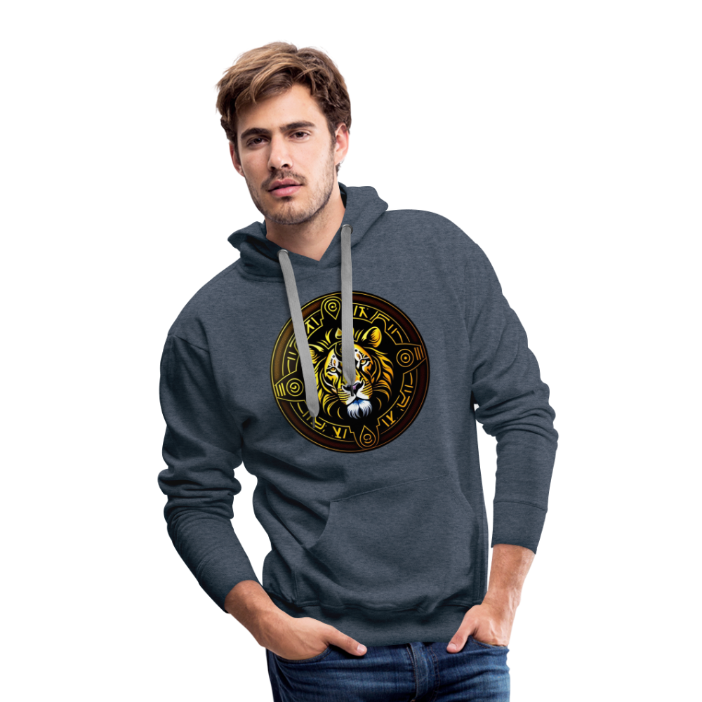 Men’s Mythical Leo Premium Hoodie - heather denim