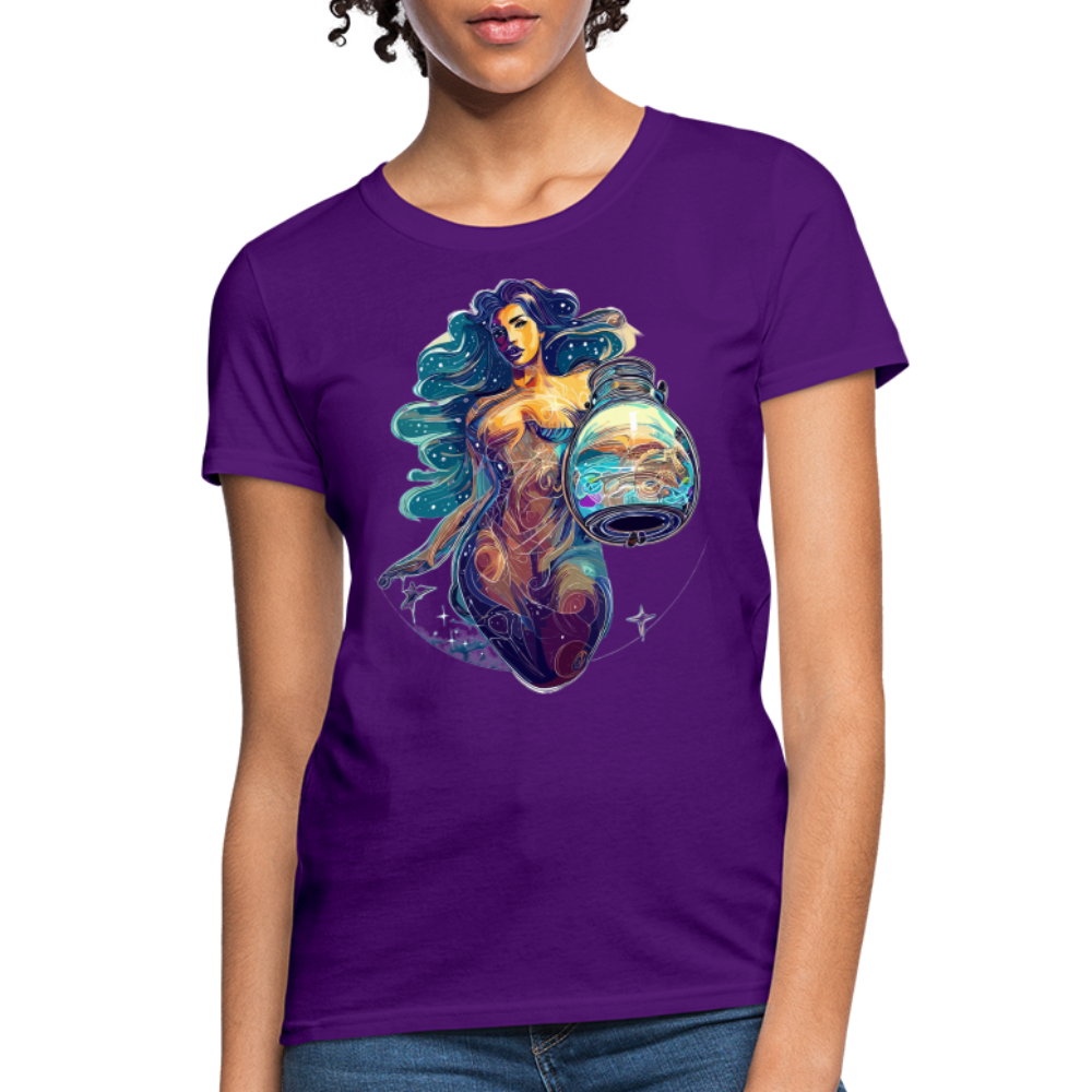 Women's Mythical Aquarius T-Shirt - purple