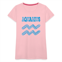 Thumbnail for Women's Power Words Aquarius Premium T-Shirt - pink