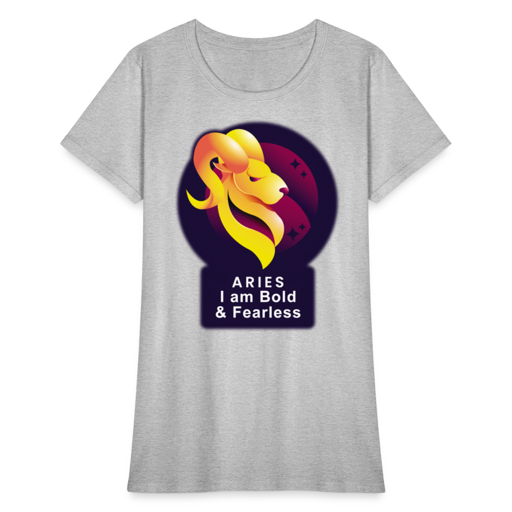 Women's Glow Aries T-Shirt - heather gray