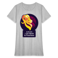 Thumbnail for Women's Glow Aries T-Shirt - heather gray