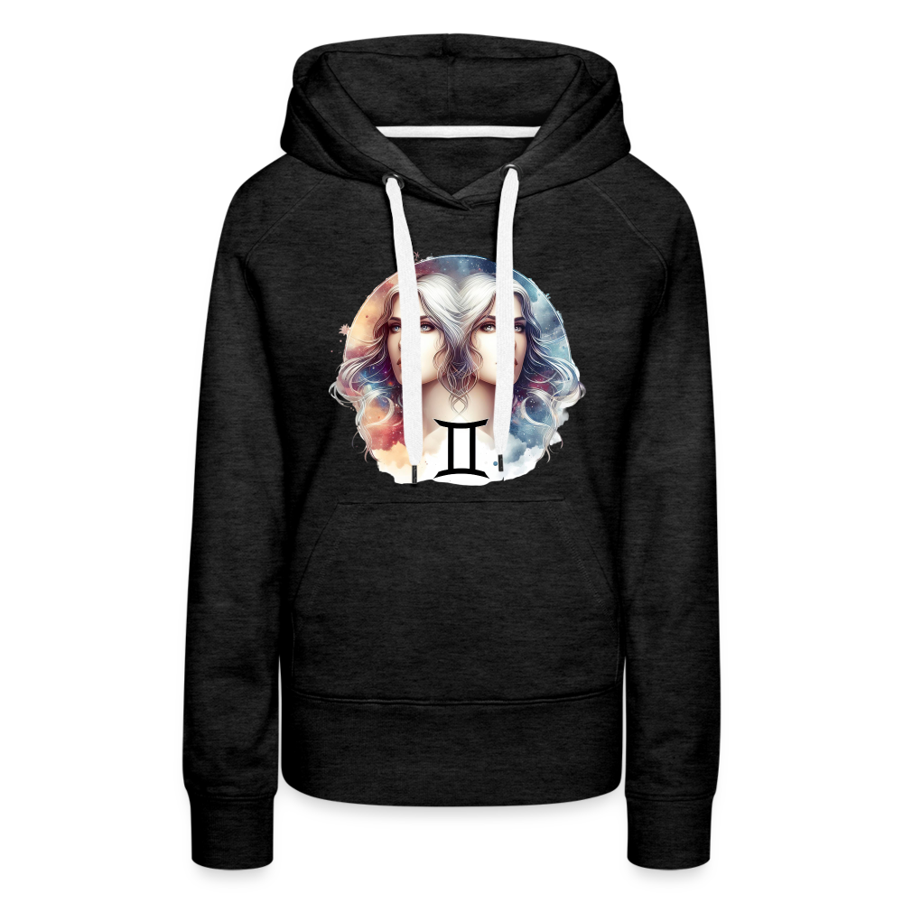 Women’s Mythical Gemini Premium Hoodie - charcoal grey