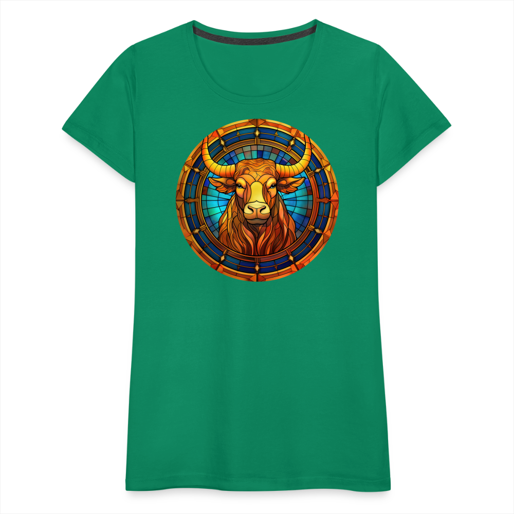 Women’s Mosaic Taurus Premium T-Shirt - kelly green