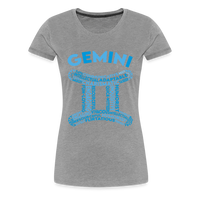 Thumbnail for Women's Power Words Gemini Premium T-Shirt - heather gray