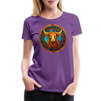 Thumbnail for Women’s Mosaic Taurus Premium T-Shirt - purple