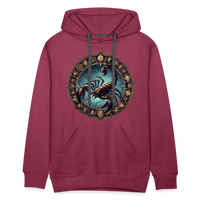 Thumbnail for Men’s Mythical Scorpio Premium Hoodie - burgundy