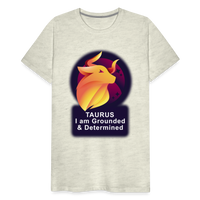 Thumbnail for Men's Glow Taurus Premium T-Shirt - heather oatmeal