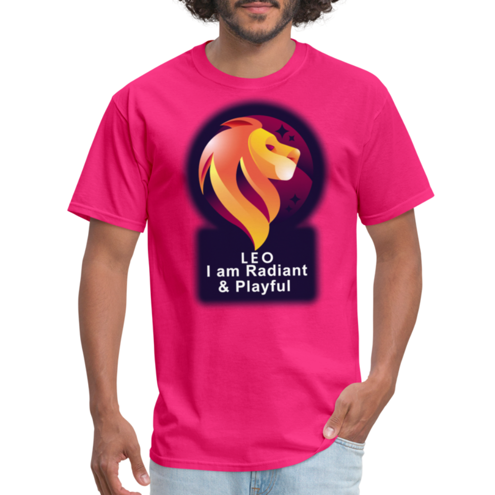 Men's Glow Leo Classic T-Shirt - fuchsia