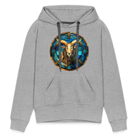 Thumbnail for Women’s Mosaic Capricorn Premium Hoodie - heather grey