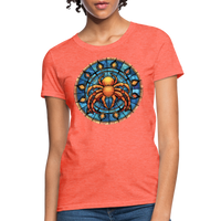 Thumbnail for Women's Mosaic Cancer T-Shirt - heather coral