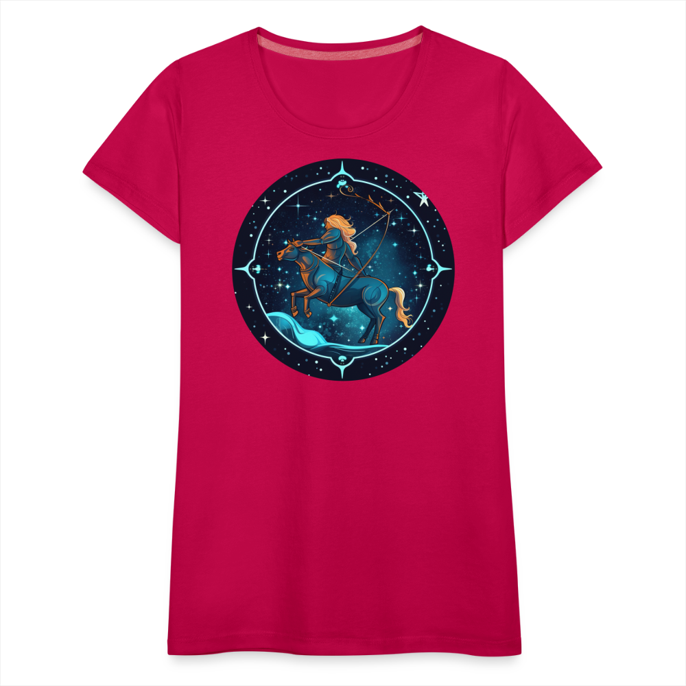 Women’s Magic Sagittarius Premium T-Shirt - dark pink