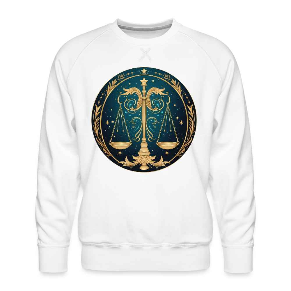 Men’s Mystic Libra Premium Sweatshirt - white