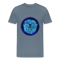 Thumbnail for Men's Leo Premium T-Shirt - steel blue