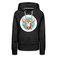 Thumbnail for Women’s Symbol Taurus Premium Hoodie - black