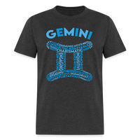 Thumbnail for Men's Power Words Gemini Classic T-Shirt - heather black