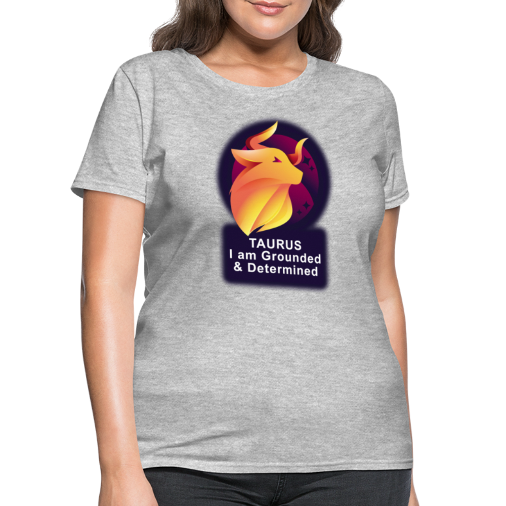 Women's Glow Taurus T-Shirt - heather gray