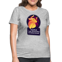 Thumbnail for Women's Glow Taurus T-Shirt - heather gray