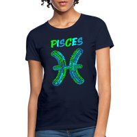 Thumbnail for Women's Power Words Pisces T-Shirt - navy