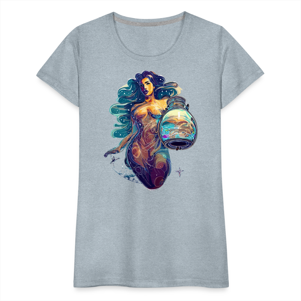 Women’s Mythical Aquarius Premium T-Shirt - heather ice blue