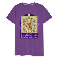 Thumbnail for Men's Mythical Virgo Premium T-Shirt - purple