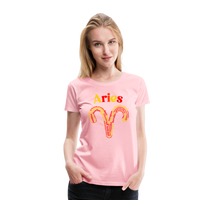 Thumbnail for Women's Power Words Aries Premium T-Shirt - pink