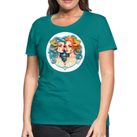 Thumbnail for Women’s Symbol Gemini Premium T-Shirt - teal