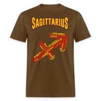 Thumbnail for Men's Power Words Sagittarius Classic T-Shirt - brown