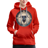 Thumbnail for Women’s Mythical Taurus Premium Hoodie - red