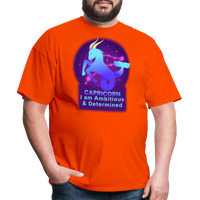 Thumbnail for Men's Neon Capricorn Classic T-Shirt - orange