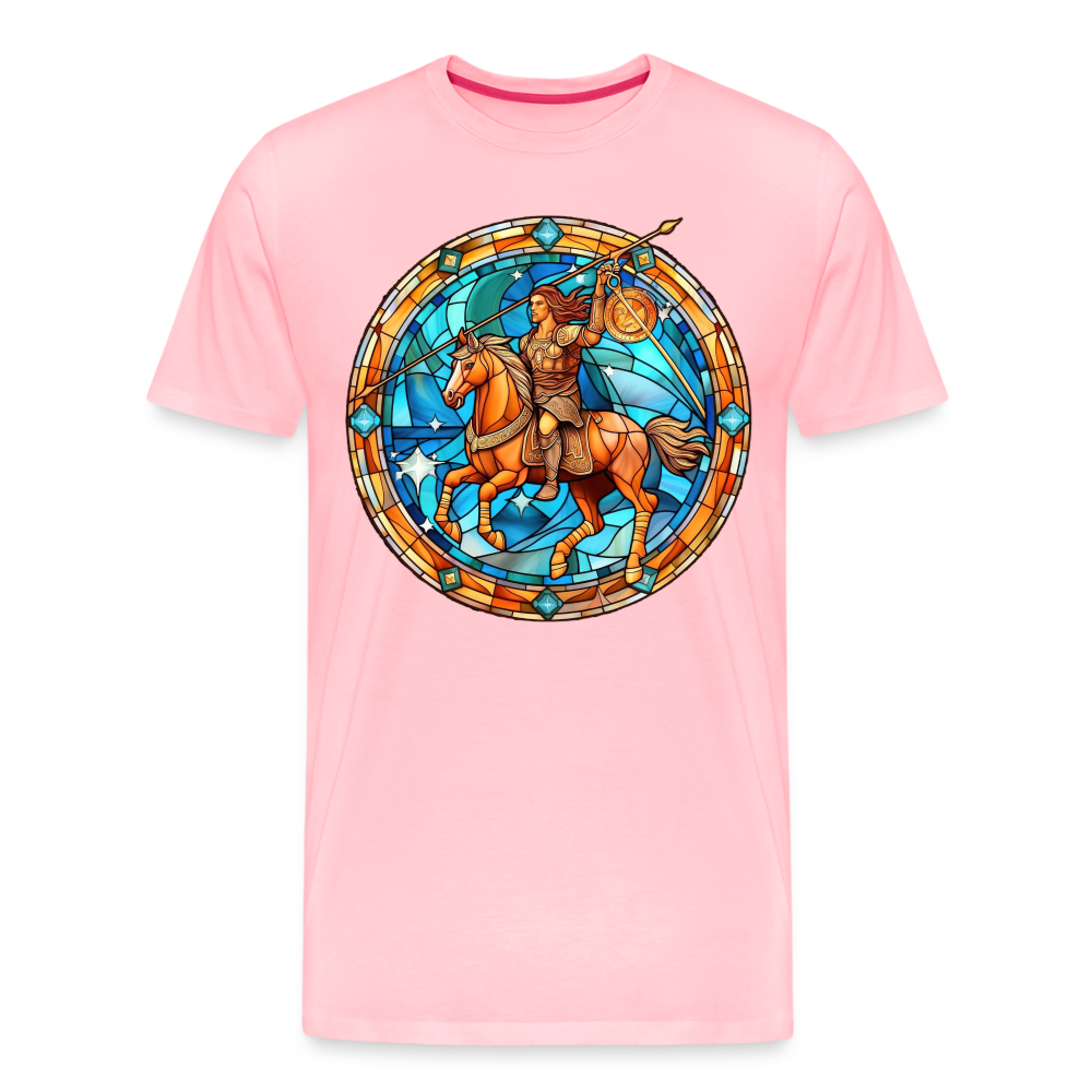 Men's Mosaic Sagittarius Premium T-Shirt - pink