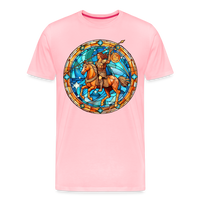 Thumbnail for Men's Mosaic Sagittarius Premium T-Shirt - pink