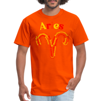 Thumbnail for Men's Power Words Aries Classic T-Shirt - orange