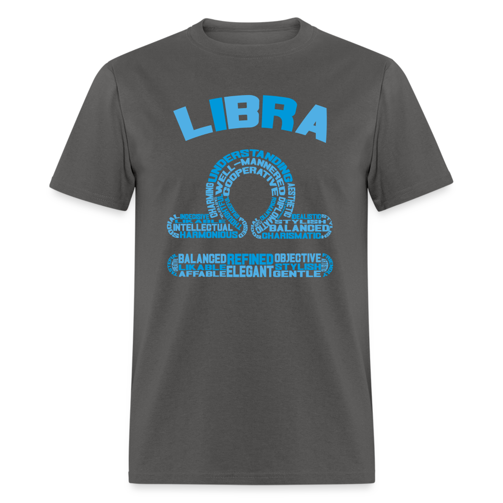 Men's Power Words Libra Classic T-Shirt - charcoal