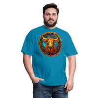 Thumbnail for Men's Mosaic Taurus Classic T-Shirt - turquoise