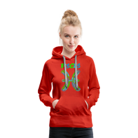 Thumbnail for Women's Power Words Pisces Premium Hoodie - red