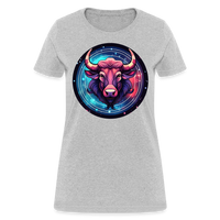 Thumbnail for Women's Mystic Taurus T-Shirt - heather gray