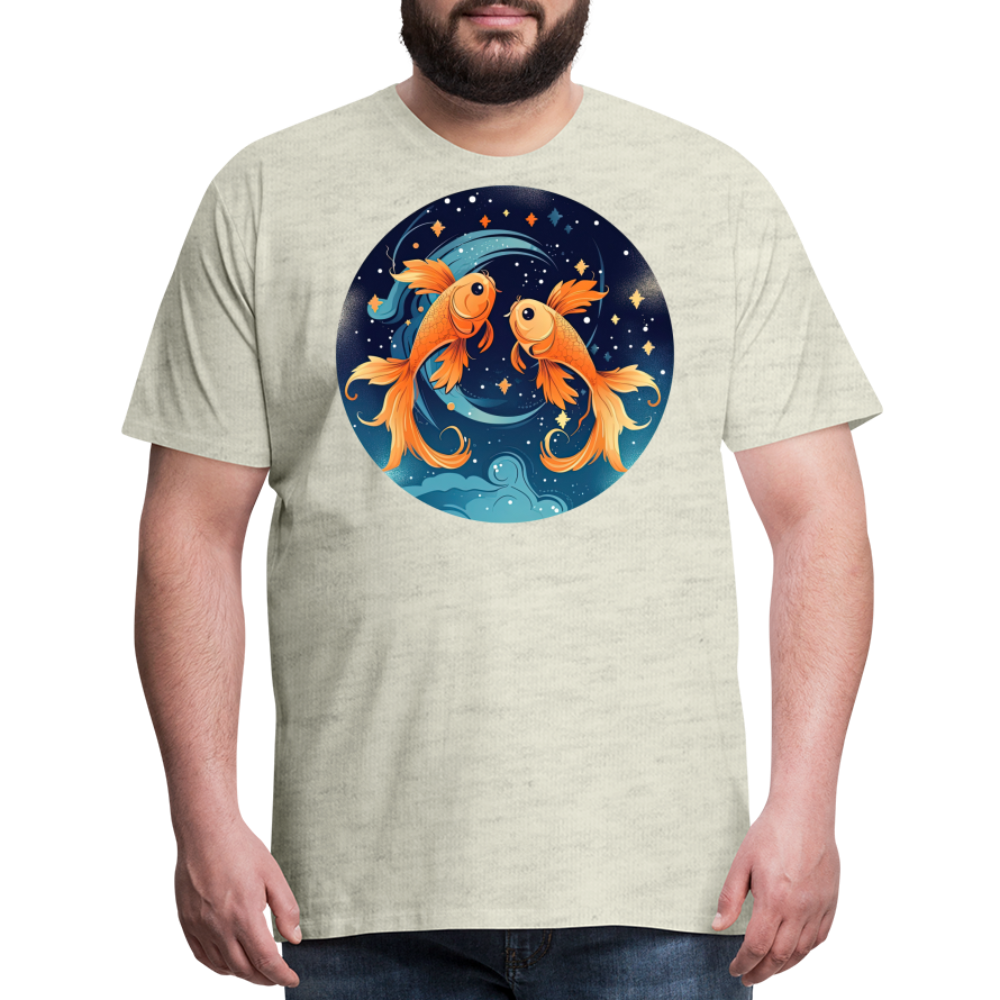 Men's Magic Pisces Premium T-Shirt - heather oatmeal