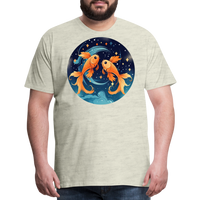 Thumbnail for Men's Magic Pisces Premium T-Shirt - heather oatmeal