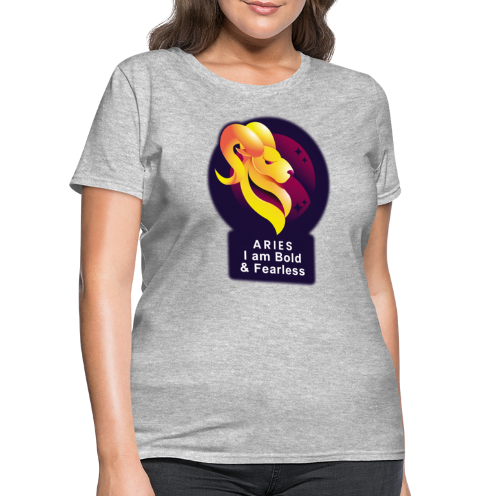 Women's Glow Aries T-Shirt - heather gray