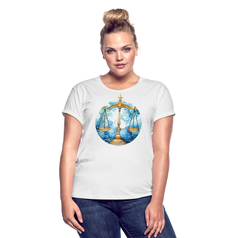 Women's Mythical Libra Relaxed Fit T-Shirt - white