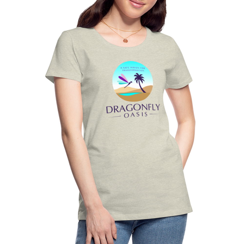 Women's Dragonfly Oasis V.1 Premium T-Shirt - heather oatmeal