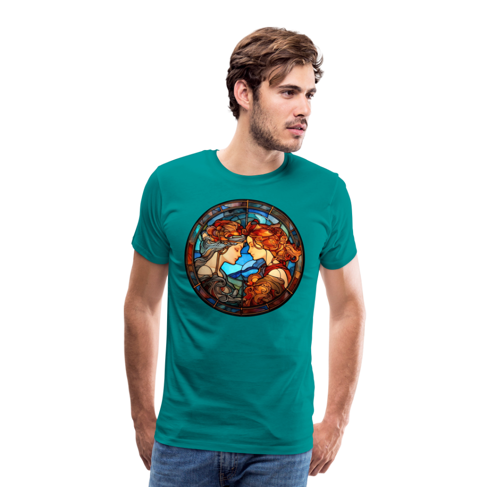 Men's Mosaic Gemini Premium T-Shirt - teal